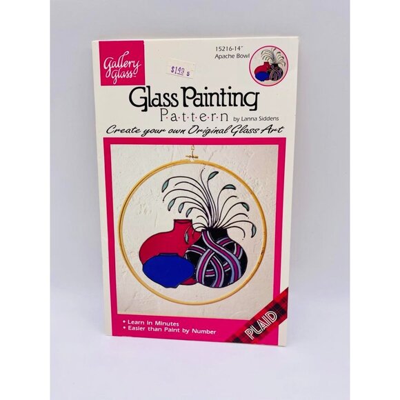 Vintage Gallery Glass Painting Patterns Lot Of 9 By Lanna Siddens & Karen Mason - Picture 6 of 10